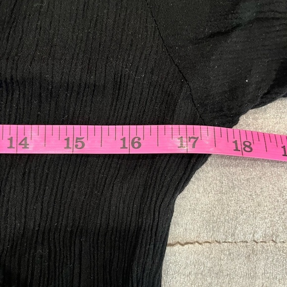 [M]April Cornell Elegant Black Pearl Button-Down Midi - Maxi Dress Double Slits - Picture 5 of 7